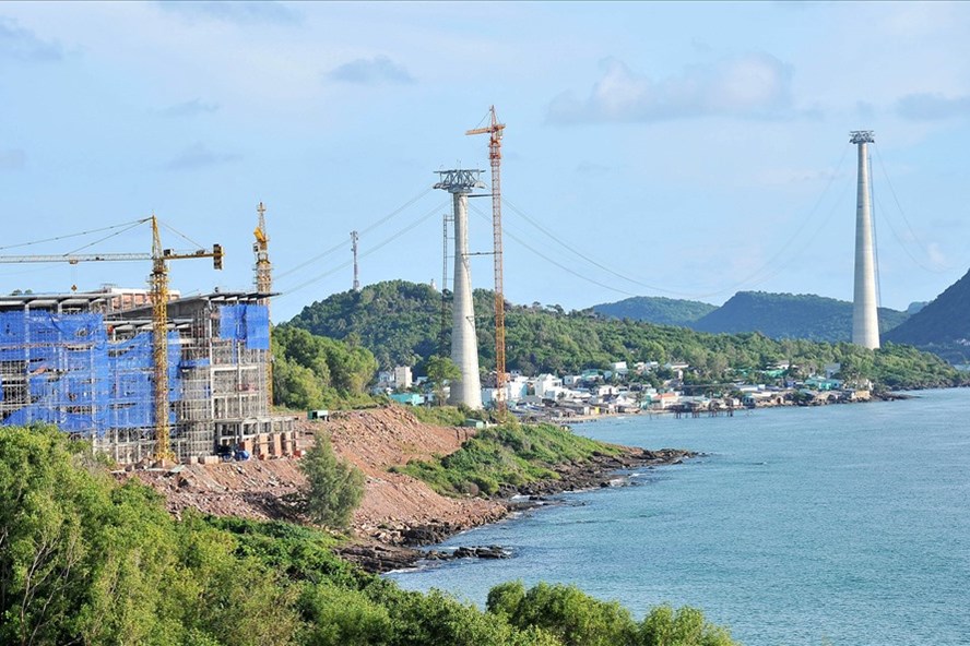 Tuyến cáp treo Hòn Thơm được khởi công xây dựng sáng 4/9/2015